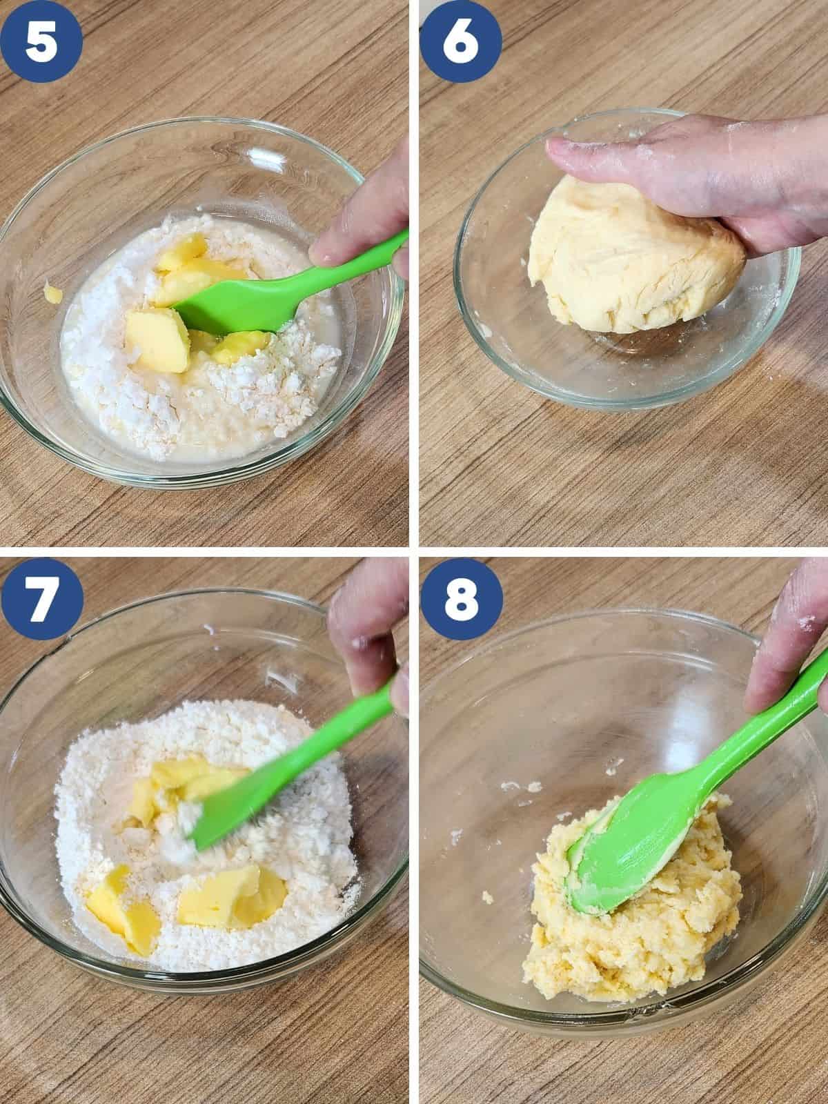 Step by step photos of making the outer and inner skin.